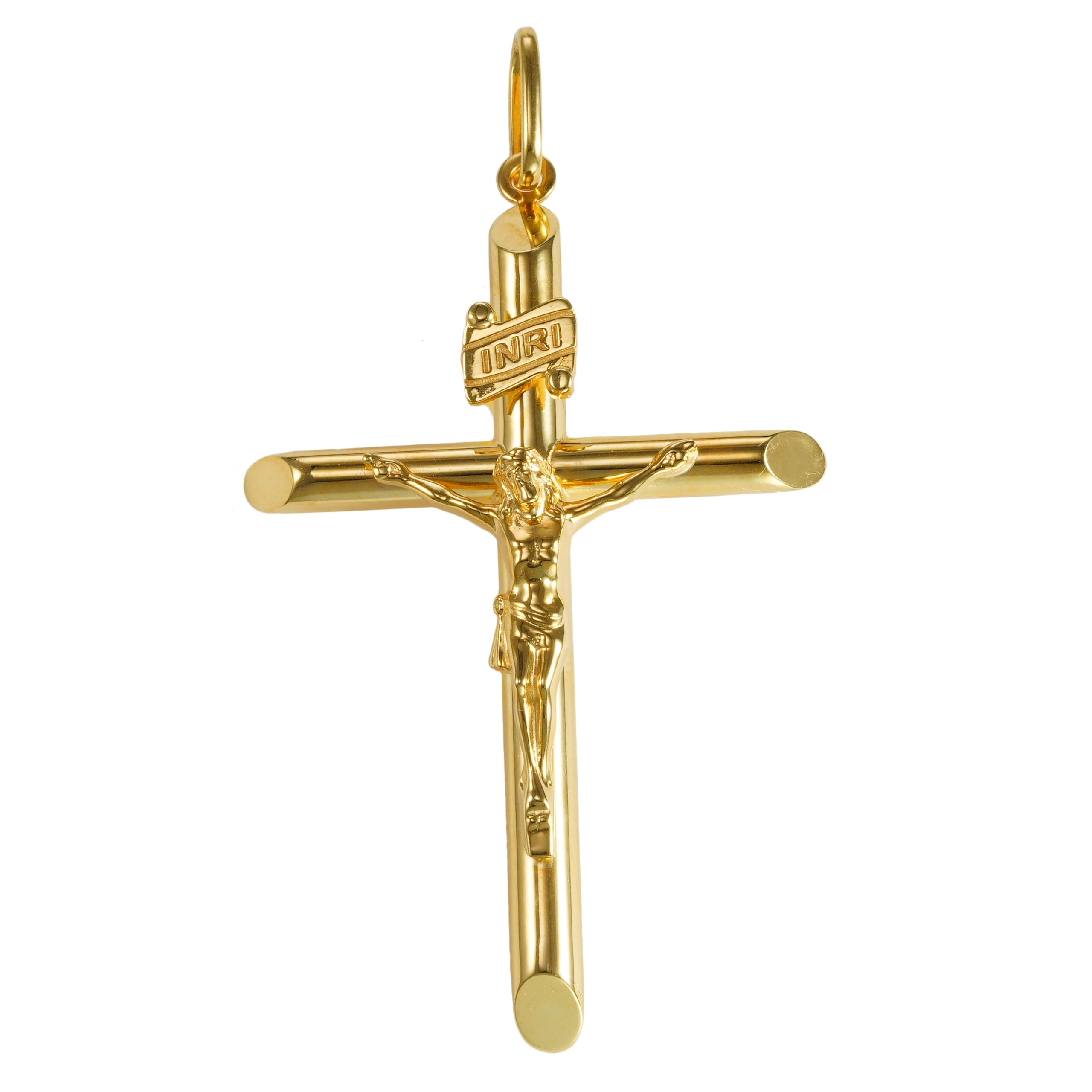 イエス・キリスト 十字架ペンダント クロス K18 ゴールド K18 18金