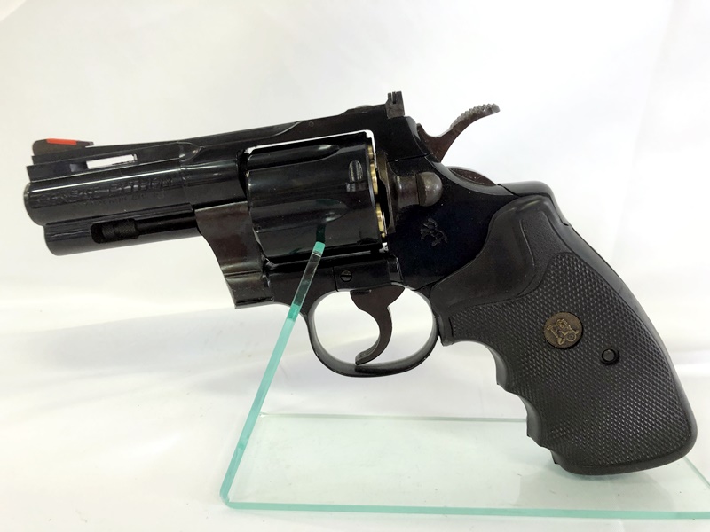 美品 コクサイ ニューコルトコンバットパイソン 3インチ MHWウッディ