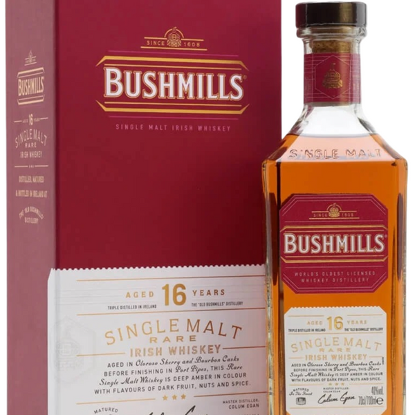 Buy Bushmills 16 Year Old Irish Single Malt Whiskey 70cl 40%. We