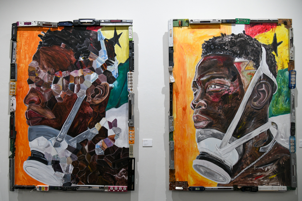 スラム街の廃棄物で世界平和への思いを描くサステナブルアートの旗手