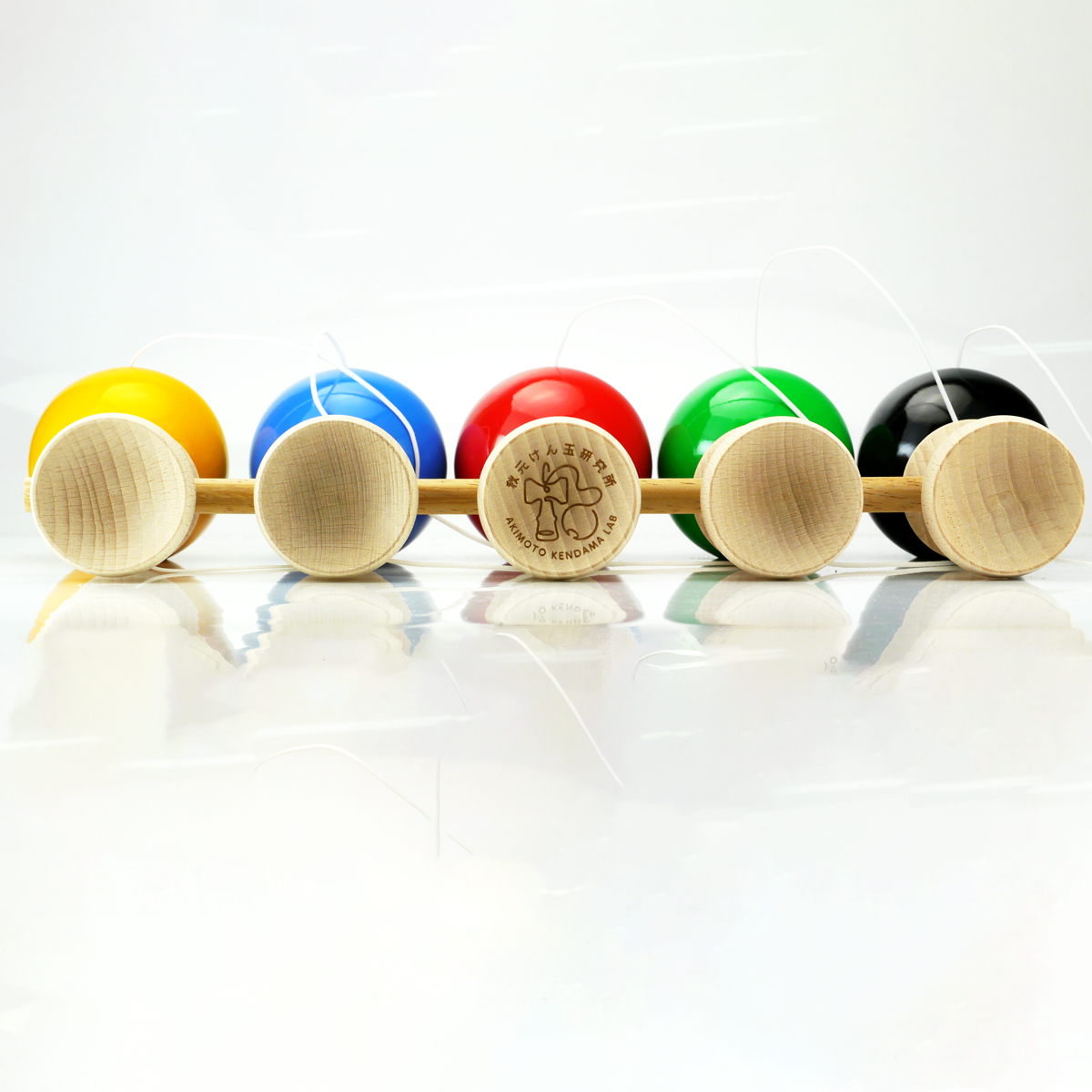 秋元けん玉研究所 5連けん玉大皿（カラー） けん玉 :: 日本けん玉協会
