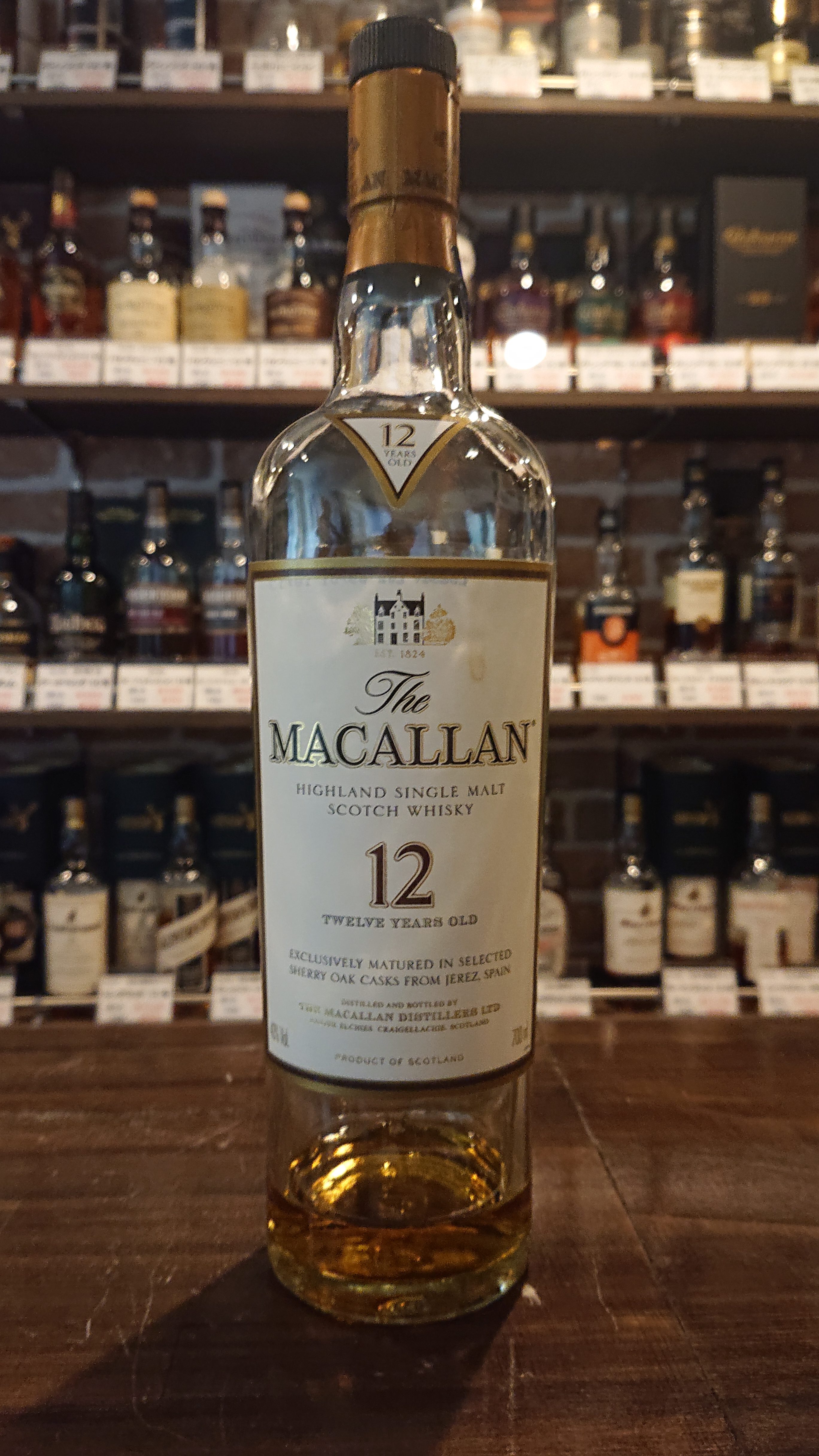 古酒】【アンティークラベル】MACALLAN 12年 シングルモルトウイスキー