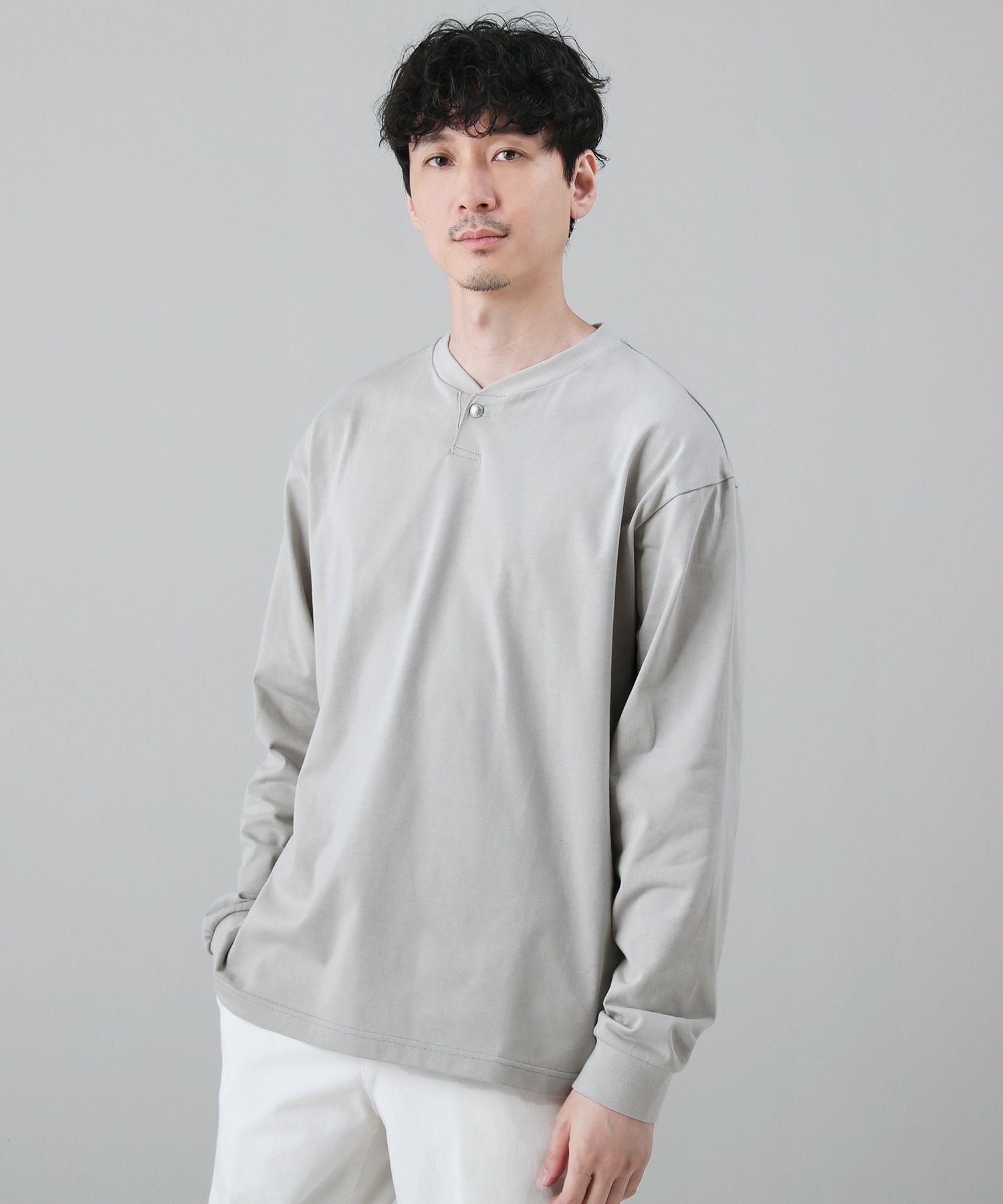 日本製VORTEX 8オンス(MVS天竺) キーネック ハーフスリーブTシャツ