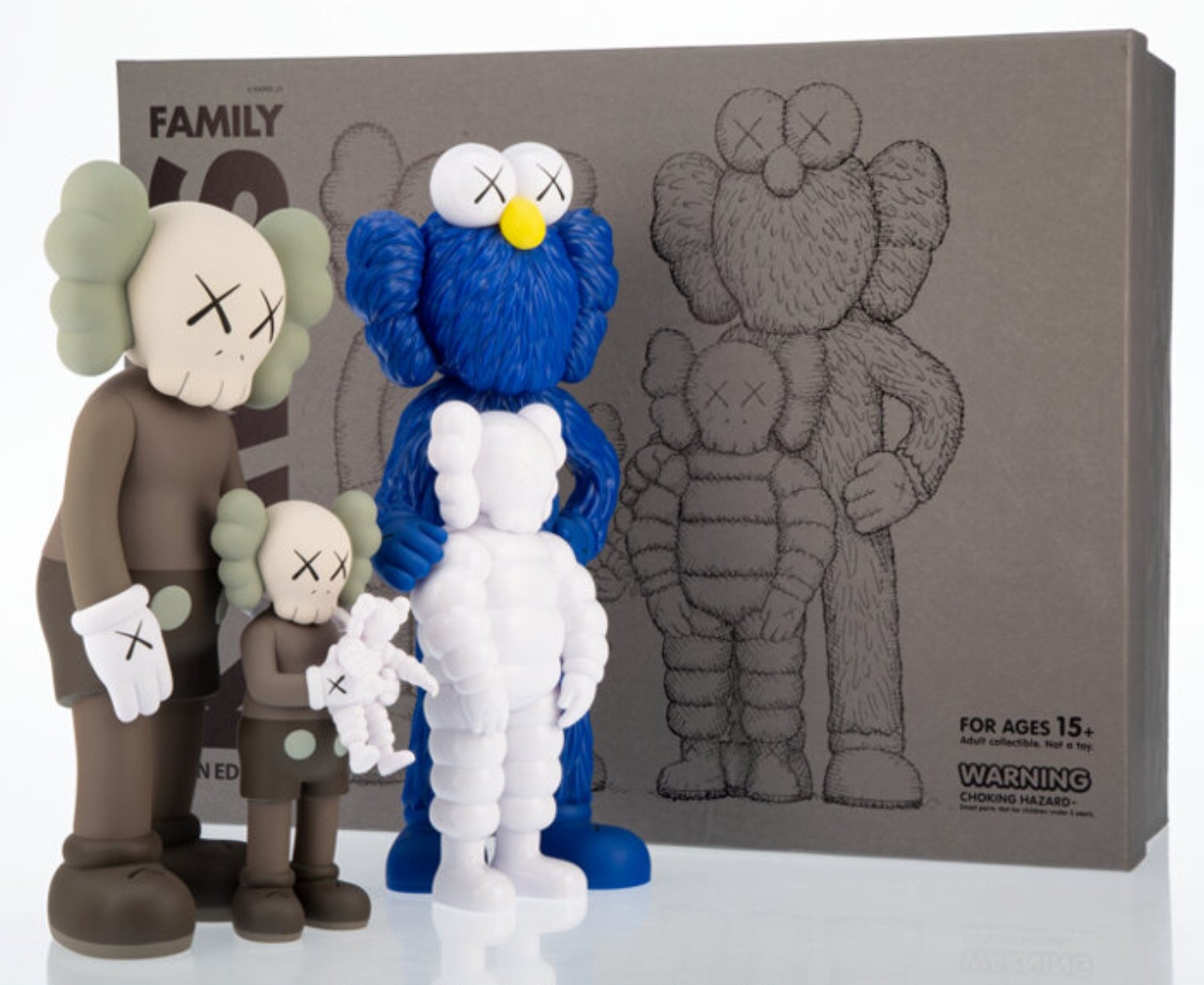 KAWS FAMILY BROWN BLUE WHITE KAWS – Family (Brown⁄Blue) by