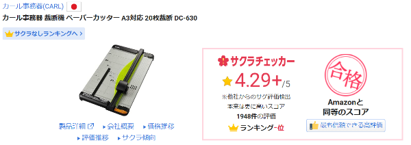 カール 裁断機 ペーパーカッター A3対応 DC-630 替カッターマット付き
