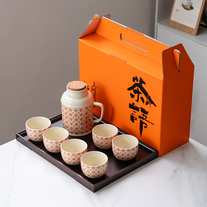 茶道具 龍喜窯 白玉文珠写 茶入 西陣織正法寺純子 仕覆付 共箱 V R6165