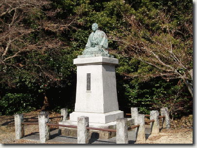 渡辺崋山外洋を望む、銅像値下げしました 渡辺崋山外洋を望む、銅像