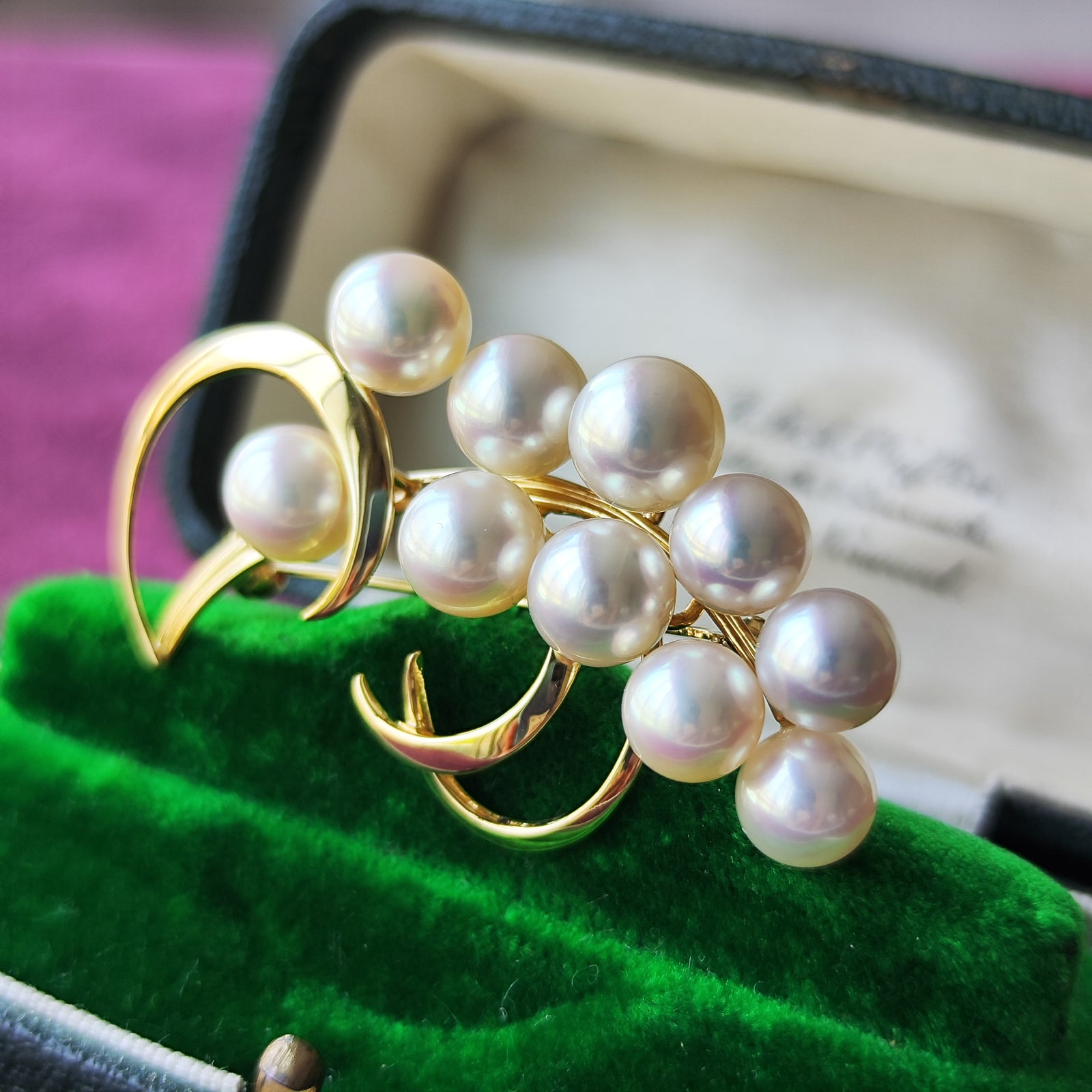 皇室御用達 MIKIMOTO ミキモト アコヤ真珠 パール ブローチ コサージュ