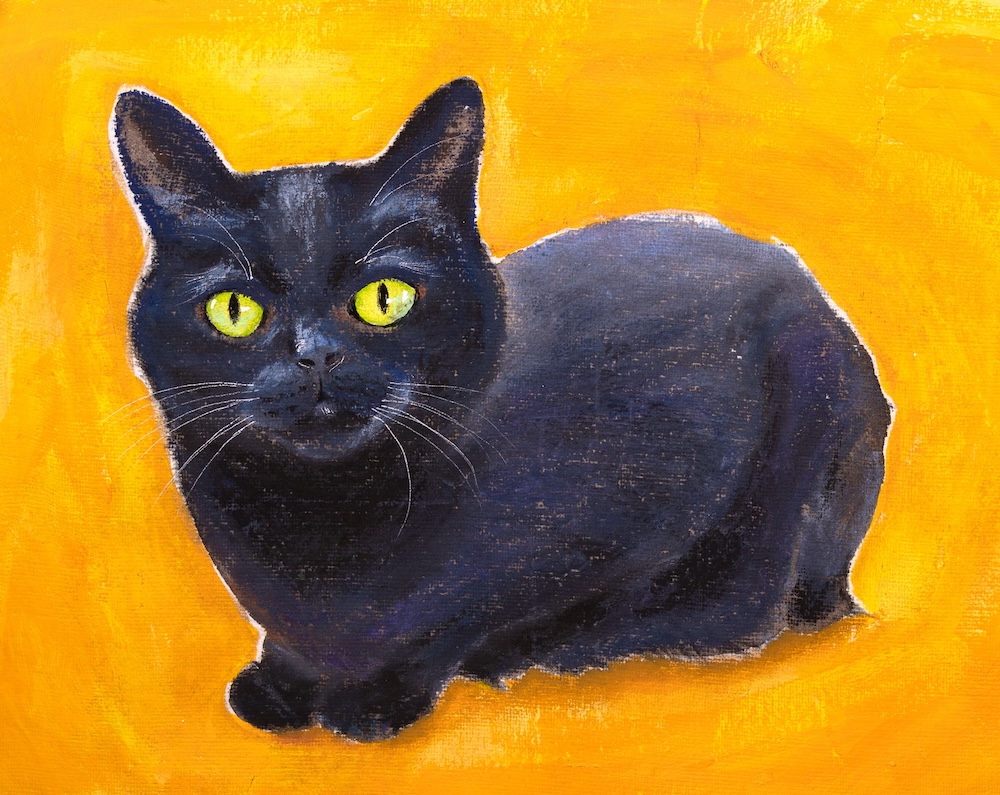 猫の絵（日本画） ぎゃらりーかみつま 上妻静枝公式サイト 油絵 専用