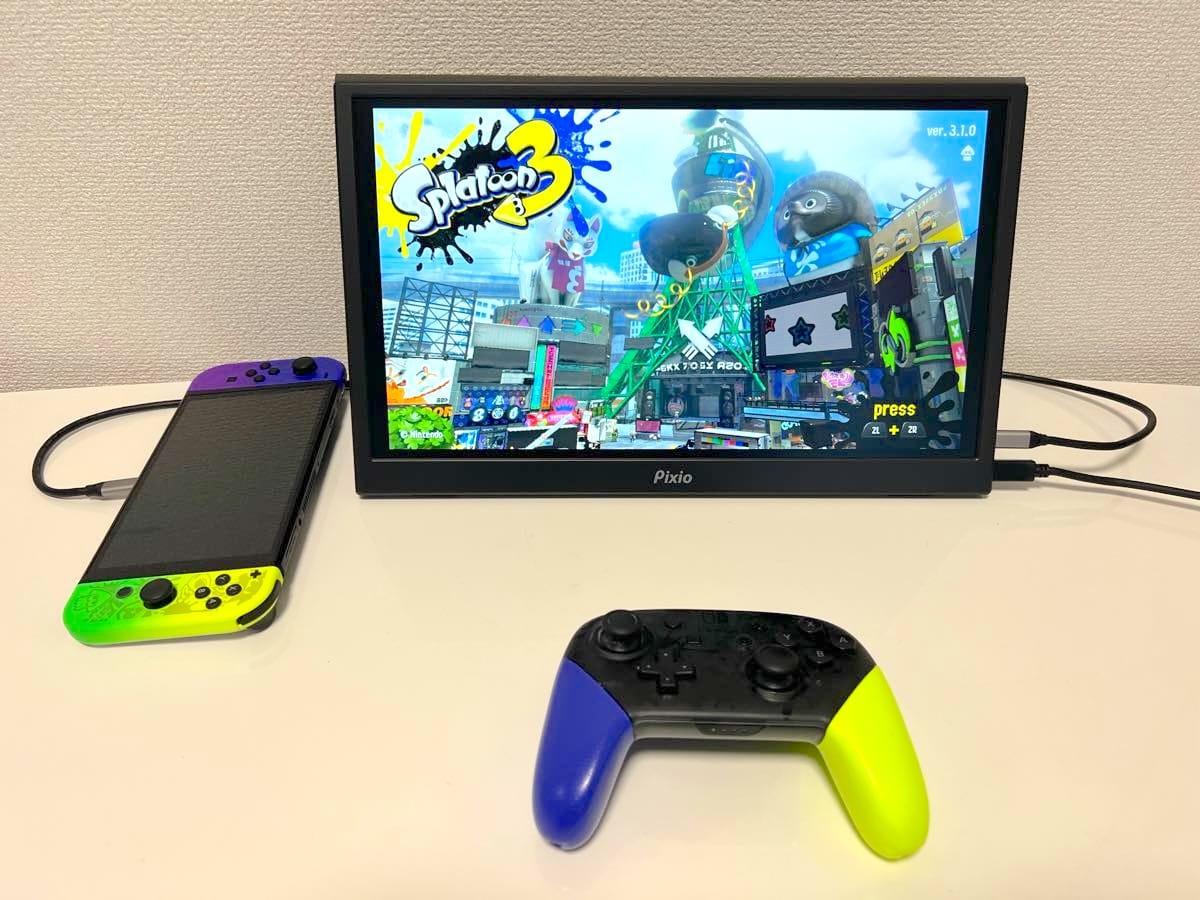 Switch 2 用モバイルモニターのおすすめはこれ！4K画質よりフレーム