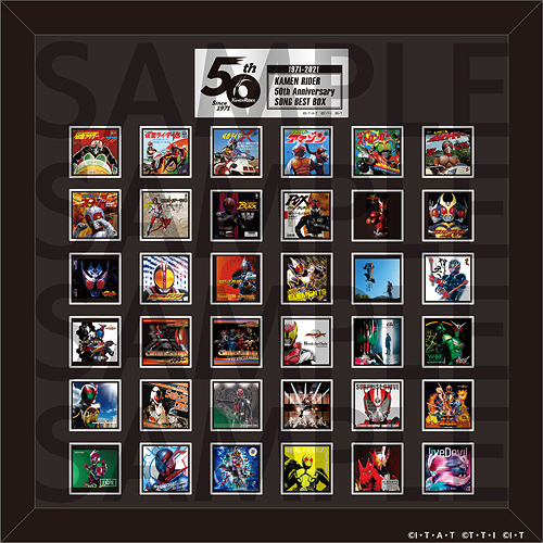 CDJapan : Kamen Rider 50th Anniversary SONG BEST BOX [w/ Pin Badge