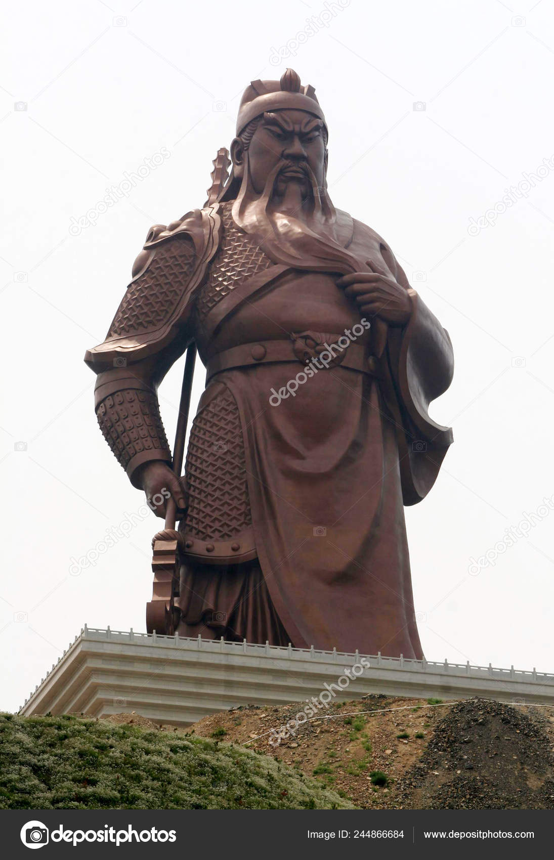 2009年8月1日 中国北西部山西省 長平村の中華人民共和国の古代中国将軍