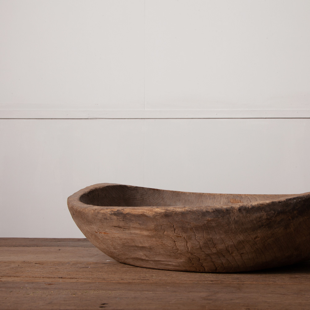 stoop | Primitive Antique Huge Bowl in Wood