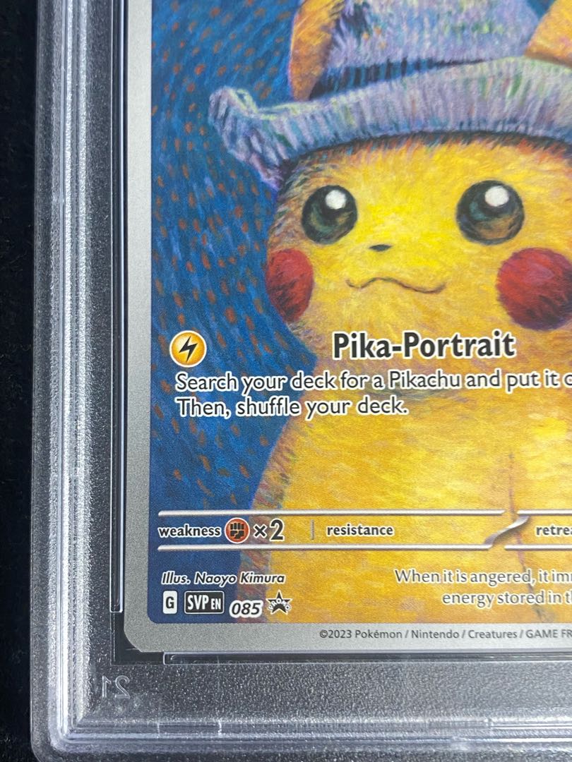 未開封】ゴッホピカチュウ プロモ 085人/SV-P EN PSA10】ピカチュウ