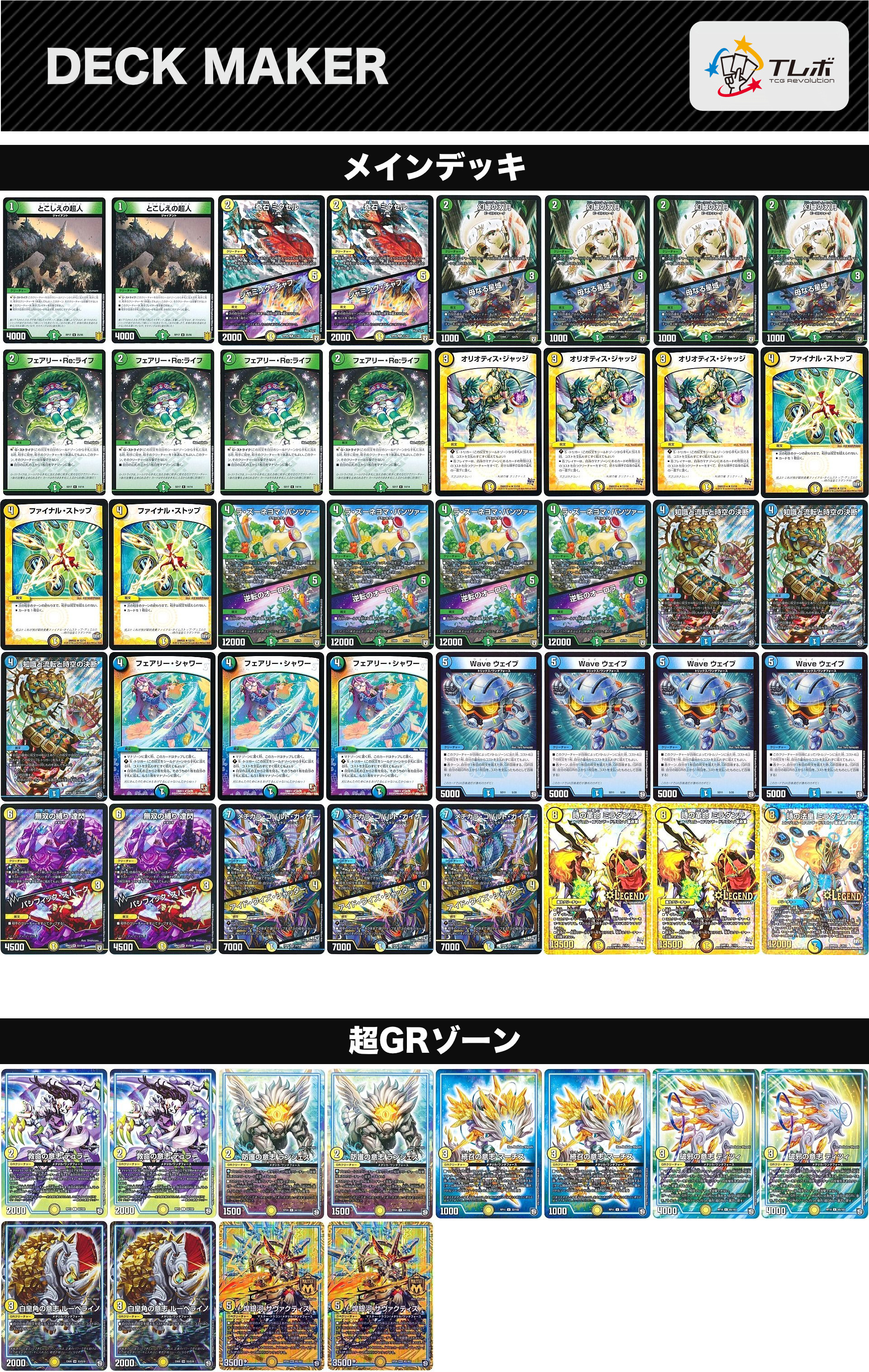 即日発送 デュエルマスターズ トリーヴァダーバンデ デッキ CS優勝構築