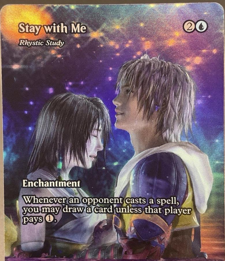 MTG Stay with Me Rhystic Study foil M 0031 Final Fantasy
