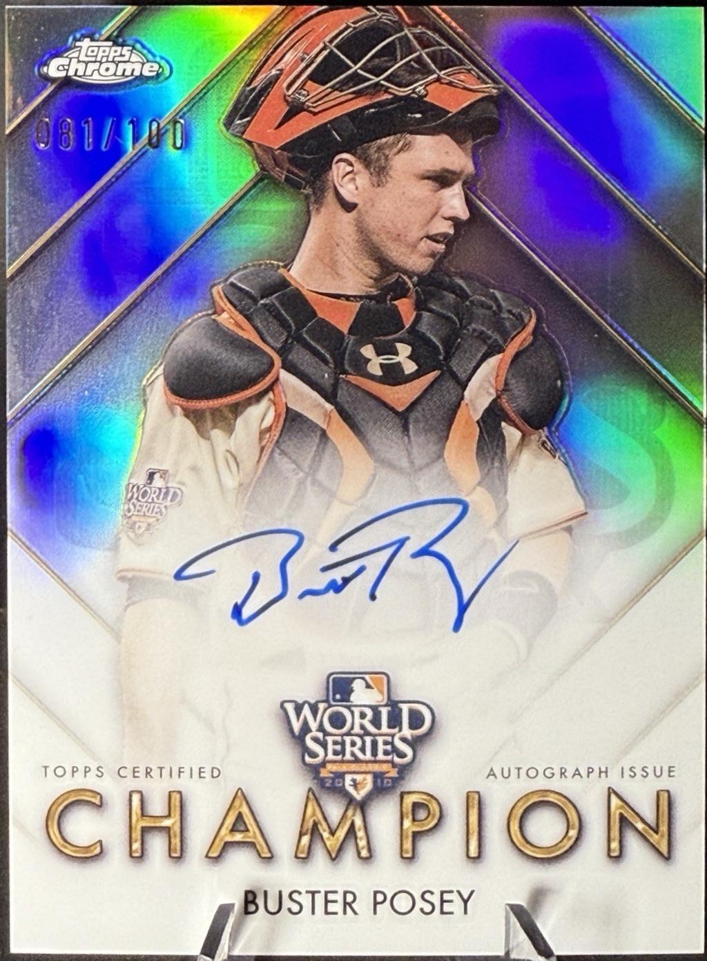 ゲームセンター・ゲームカード MLB BUSTER POSEY ROOKIE AUTOGRAPH
