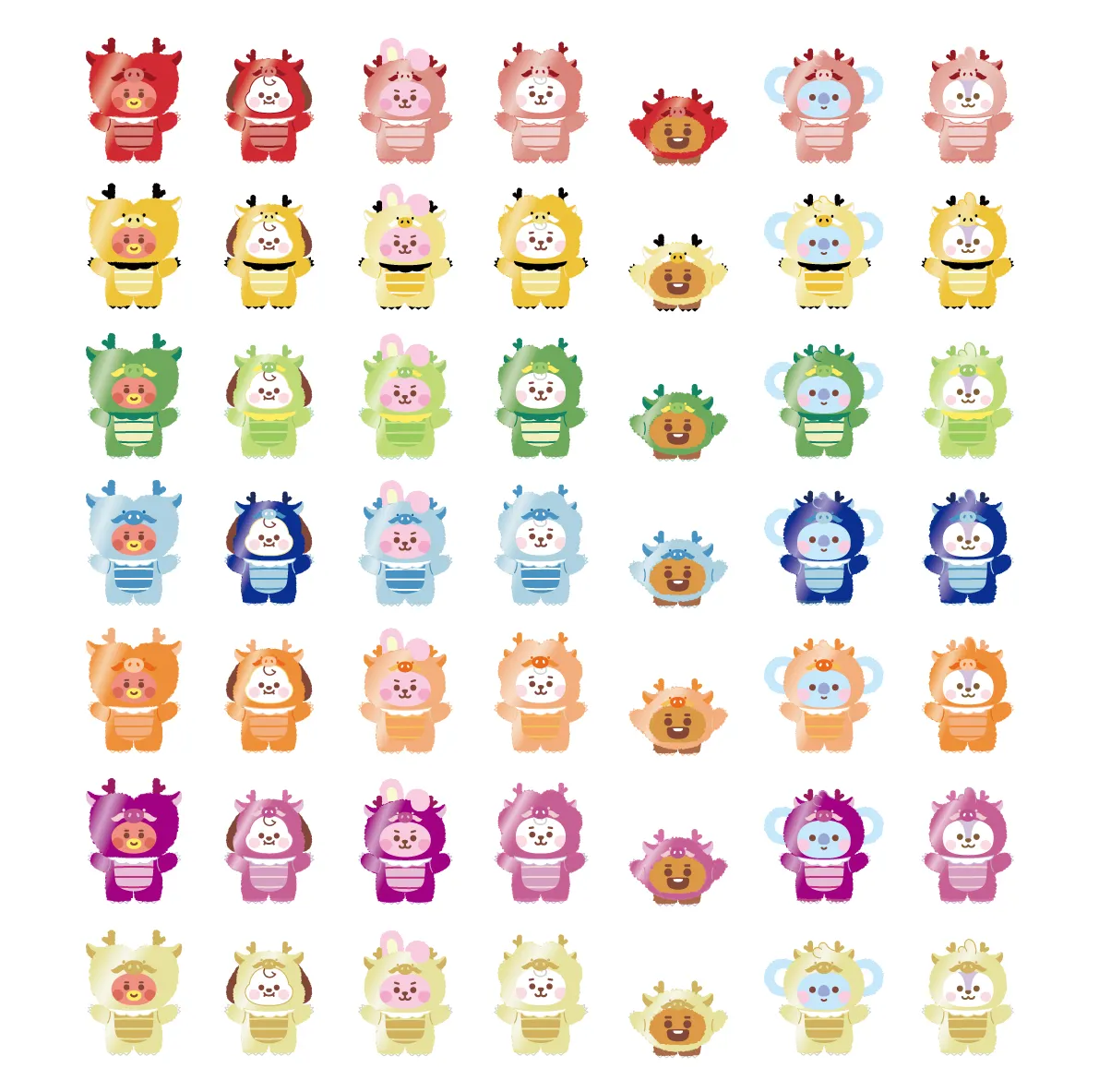 BT21「Little Friends カラードラゴン マスコット」最強の日3/15に発売！