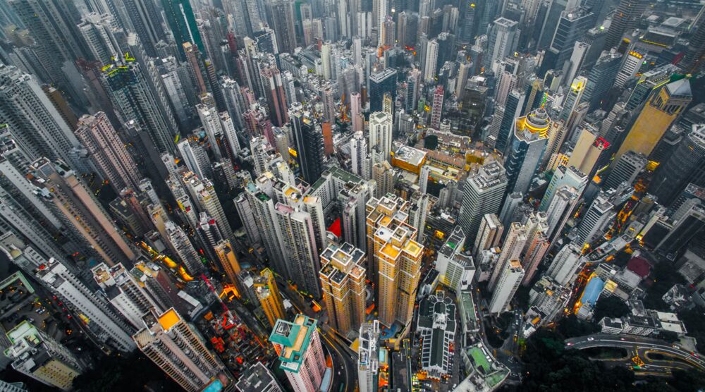 YELLOW KORNER Andy YEUNG サイズ48×29cm VERTICAL CITY, Asian Cities