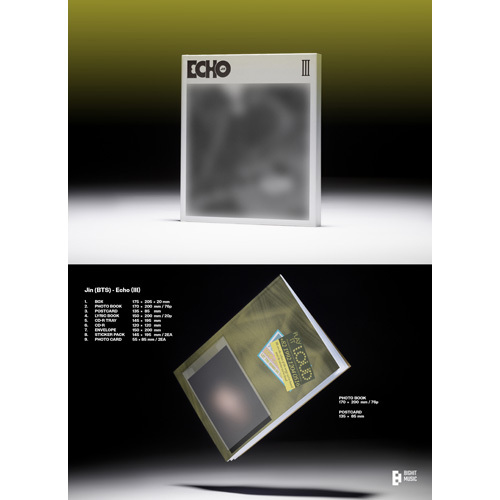 BTS JIN ジン Echo サイン入りポスター BTS JIN – ECHO SIGNED ALBUM