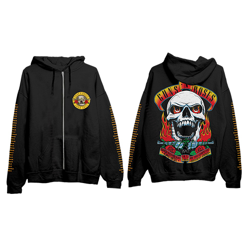 Guns N' Roses Japan 2025 Tour 2025 Zip Up Hoodie【グッズ