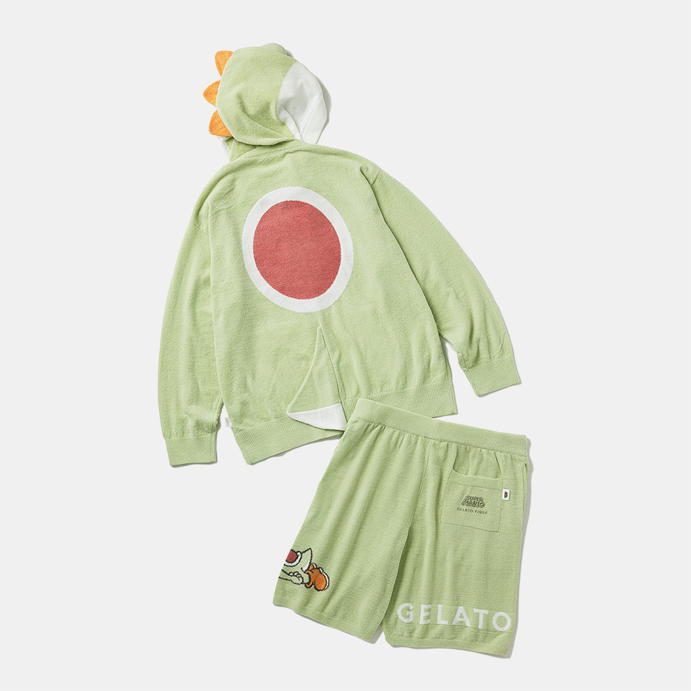 メンズ】ヨッシー パーカ＆ハーフパンツセット GRN【SUPER MARIO meets