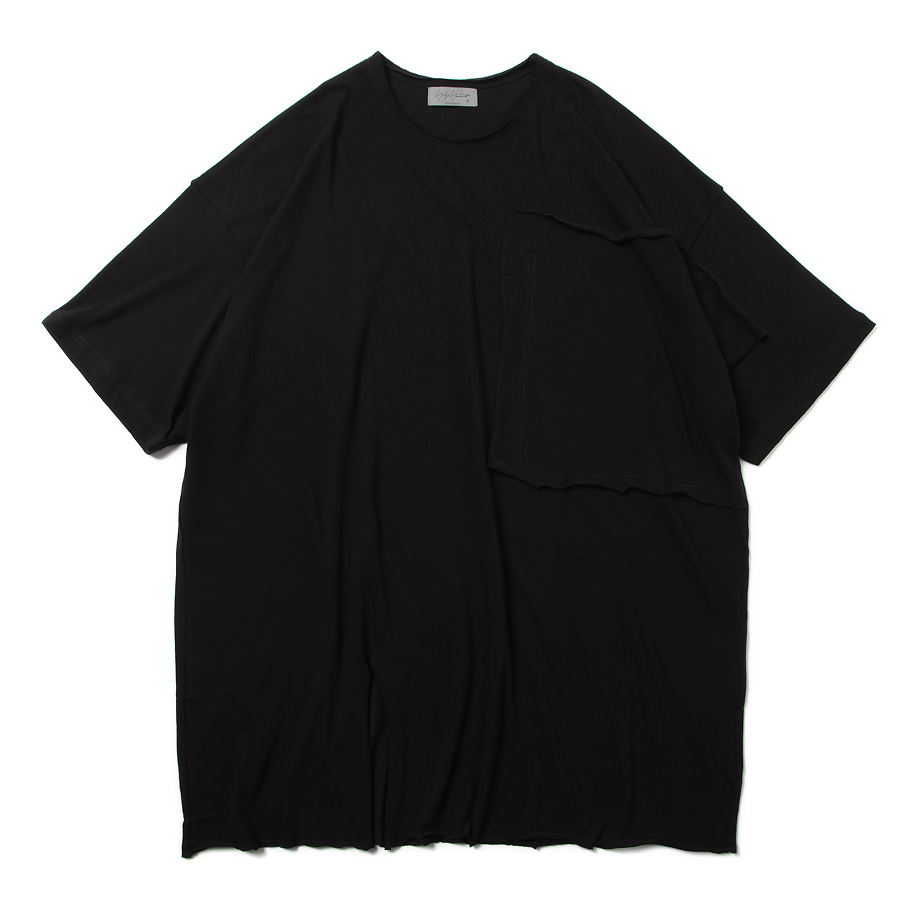 Yohji Yamamoto POUR HOMME / ULTIMA COTTON T-SHIRT WITH LARGE CHEST