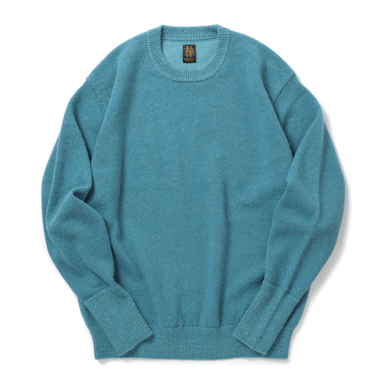 BATONER / バトナー | BABY ALPACA KURUMI TENJIKU CREW NECK (メンズ