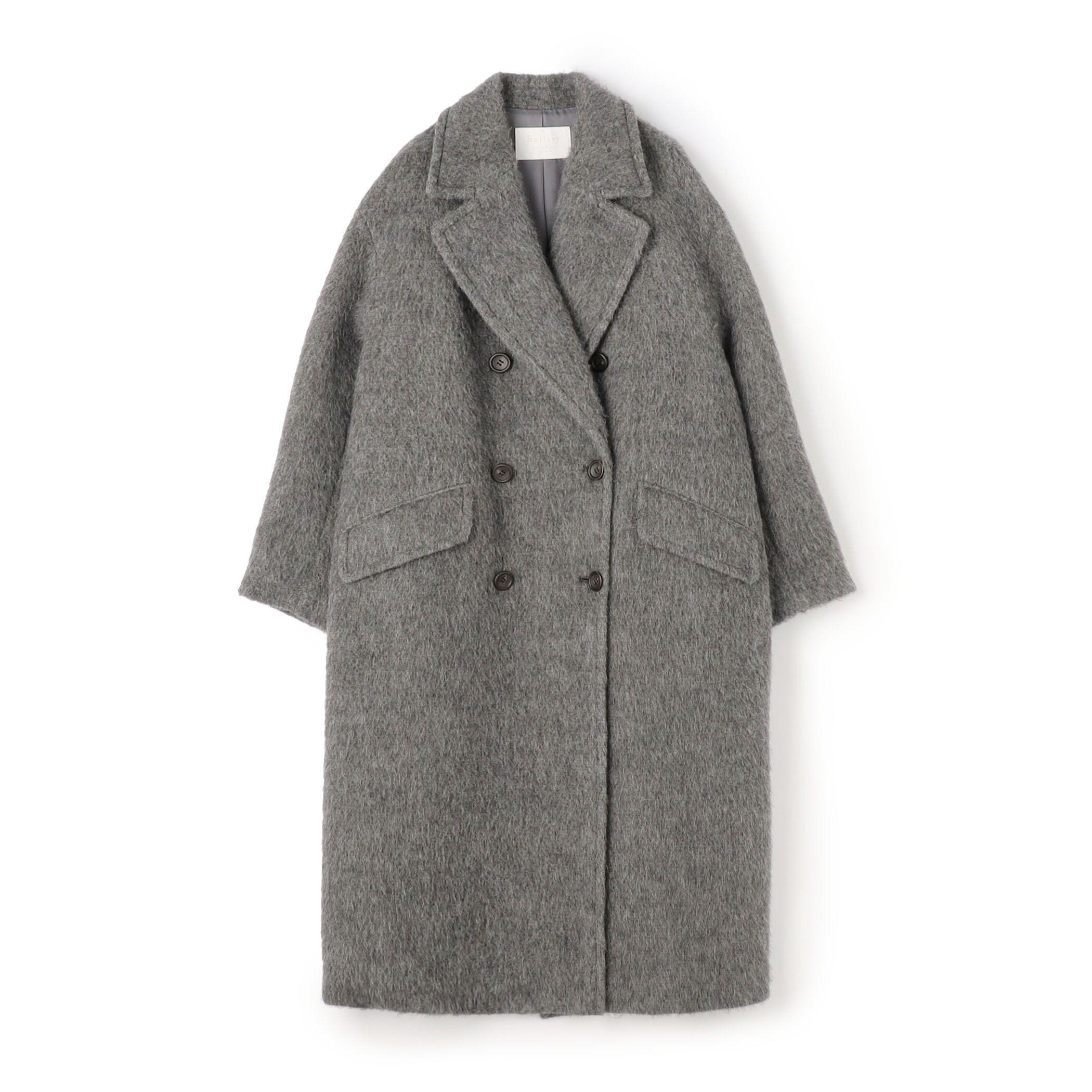 ウールアルパカシャギー ダブルブレストコート｜トゥモローランド 公式通販