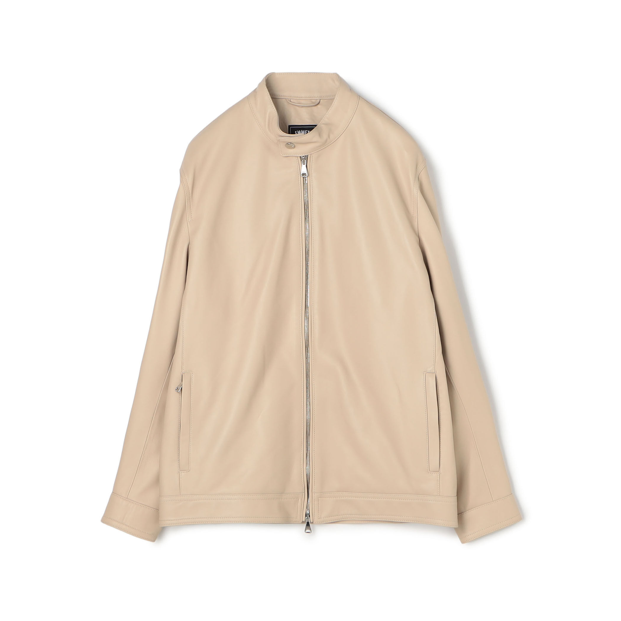 別注】 EMMETI ラムレザー シングルライダースブルゾン