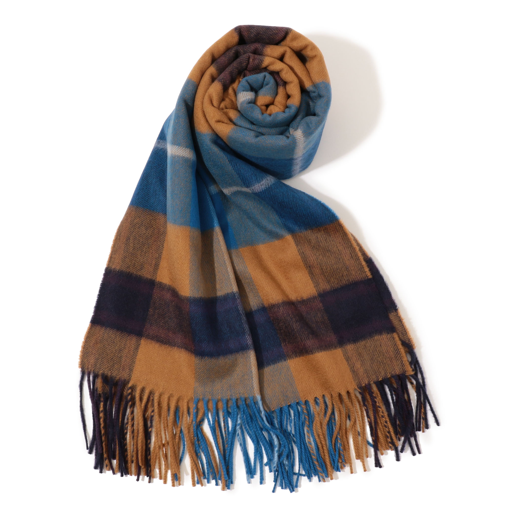 Johnstons of Elgin カシミヤチェックストール｜トゥモローランド 公式通販