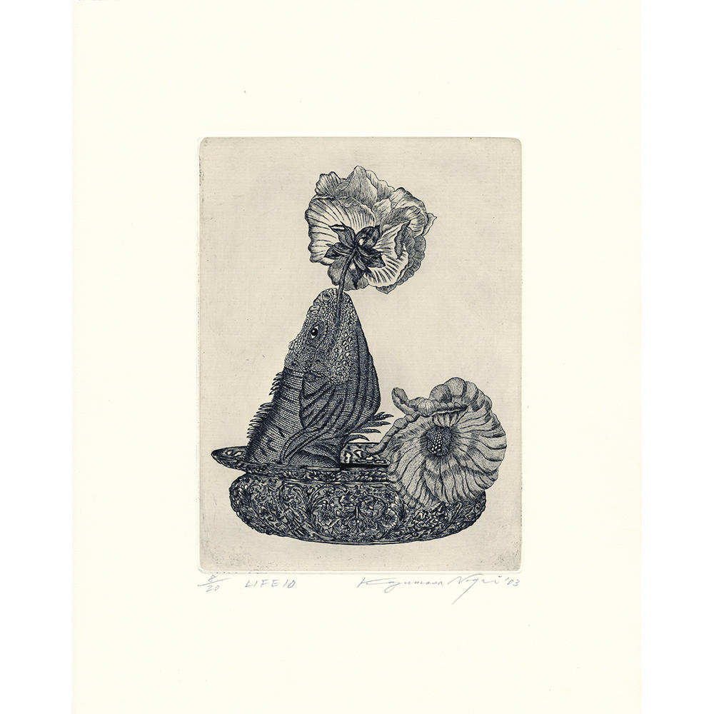 サイン入り】永井一正 銅版画作品 「LIFE 10」 永井一正 -の商品詳細