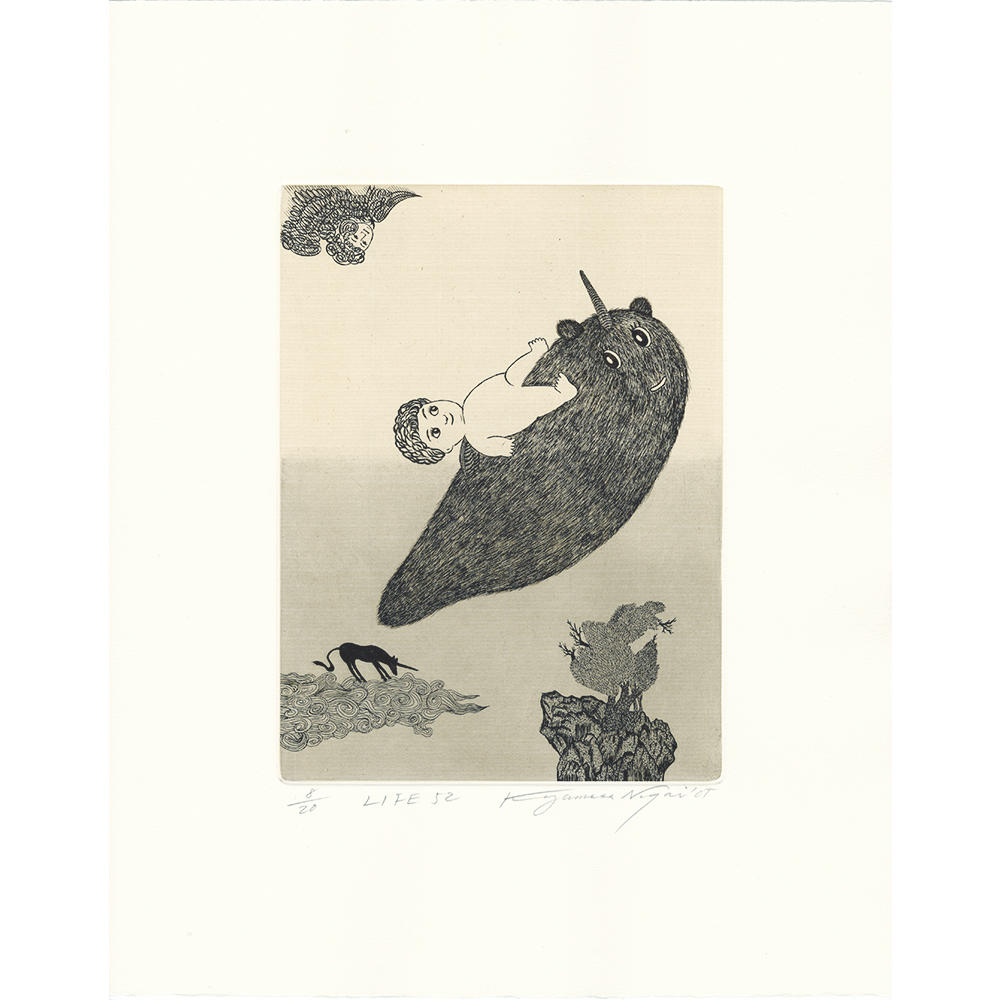 サイン入り】永井一正 銅版画作品 「LIFE 52」 永井一正 -の商品詳細