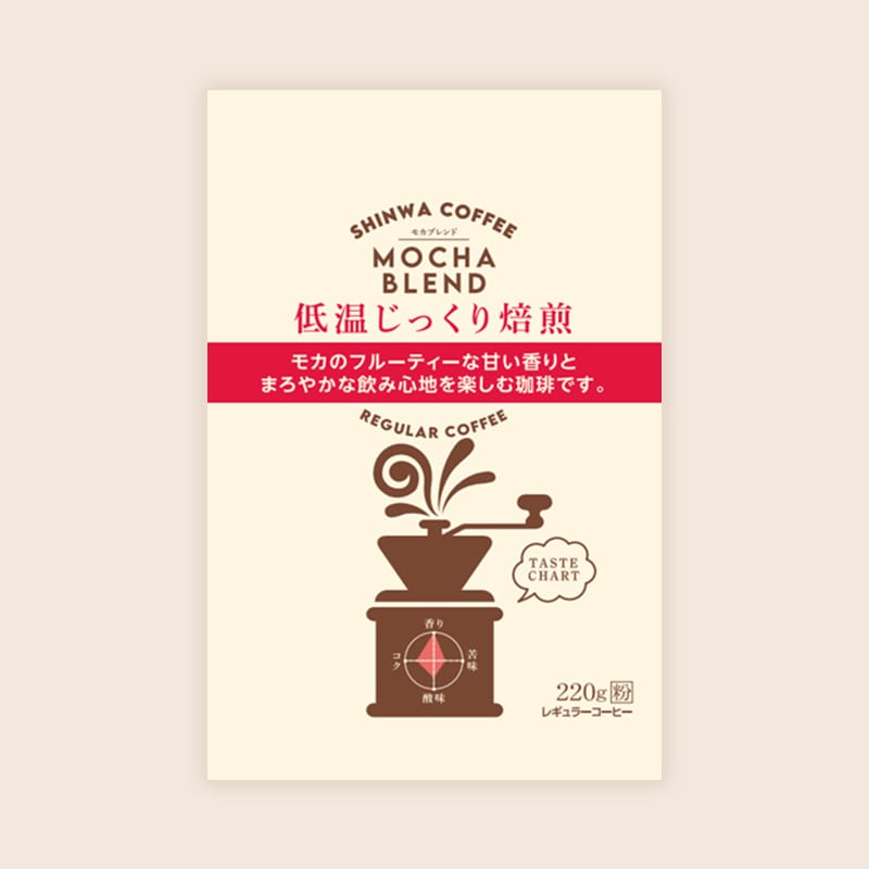 進和 低温じっくり焙煎モカブレンド 220g（粉） | UCC公式オンライン