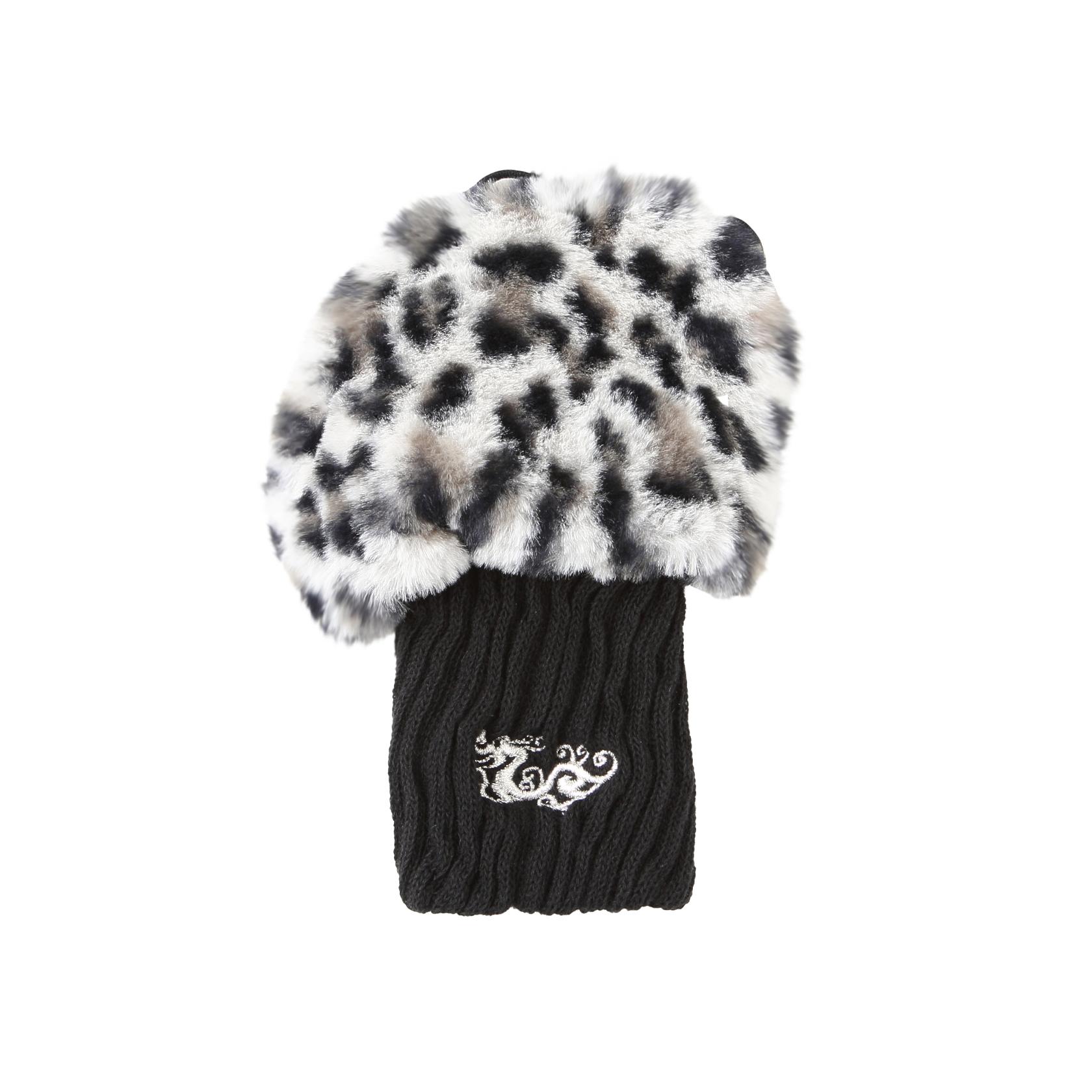 DELAY by win&sons 革手袋 ヒョウ柄 DELAY by win&sons 革手袋 ヒョウ柄