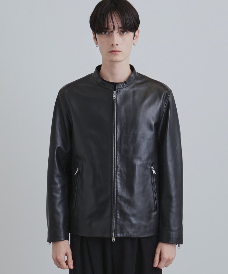 本革】ラムレザーシングルライダース（ブルゾン/ジャンバー） | tk