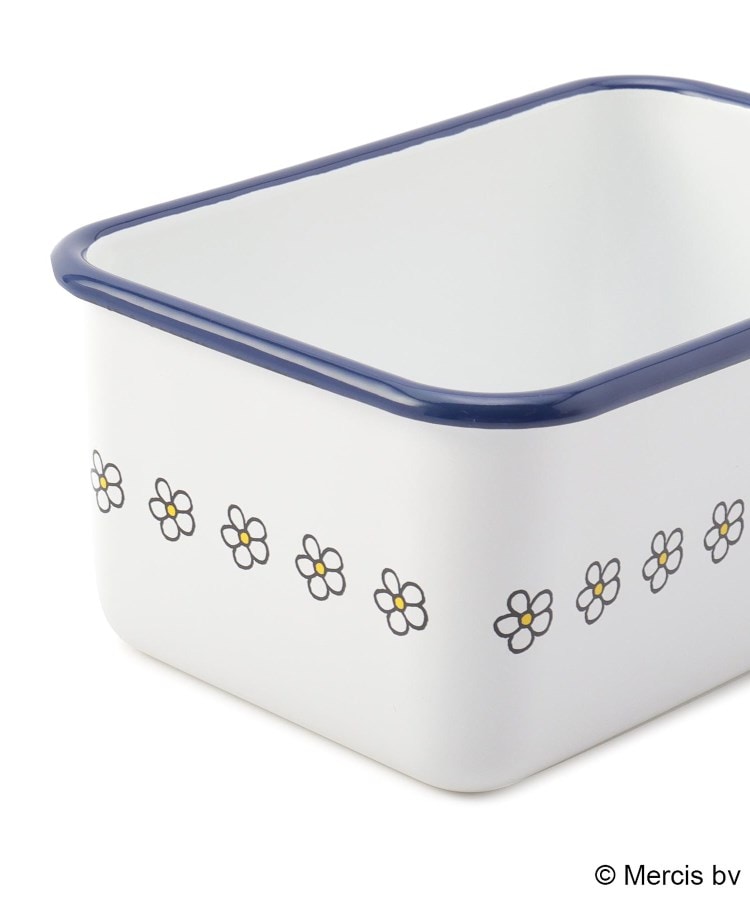 数量限定】Dick Bruna miffy 深型角容器 M ブルーフラワー（ミッフィー