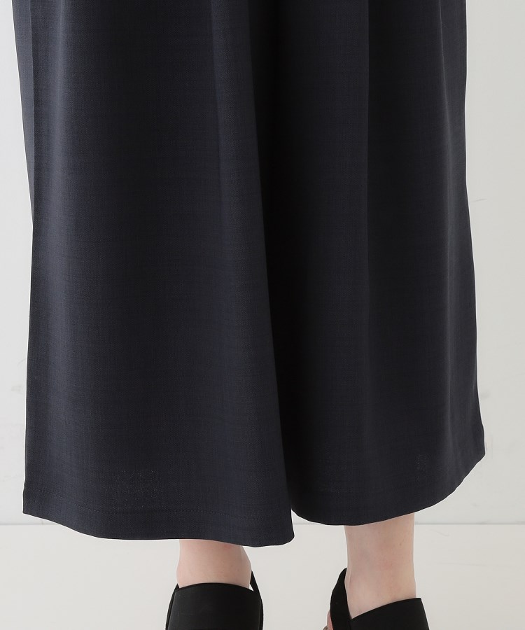 洗える/S-LL/アイロン掛けが楽】低身長さんにもおすすめ 麻調ガウチョ