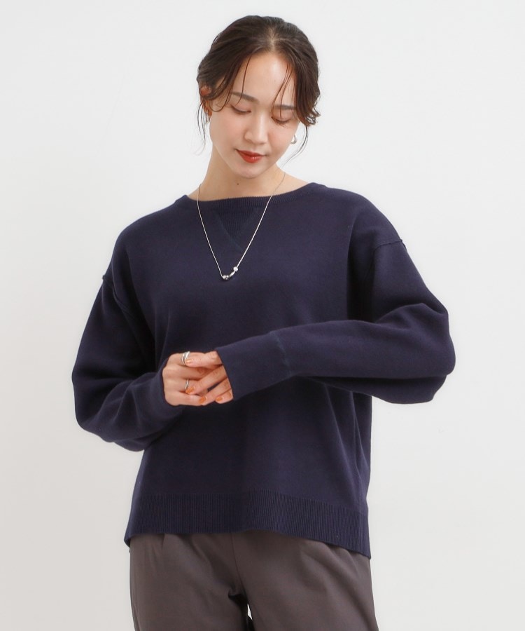 洗濯機可/ちくちくしにくい】大人カジュアルを叶える スウェットライク