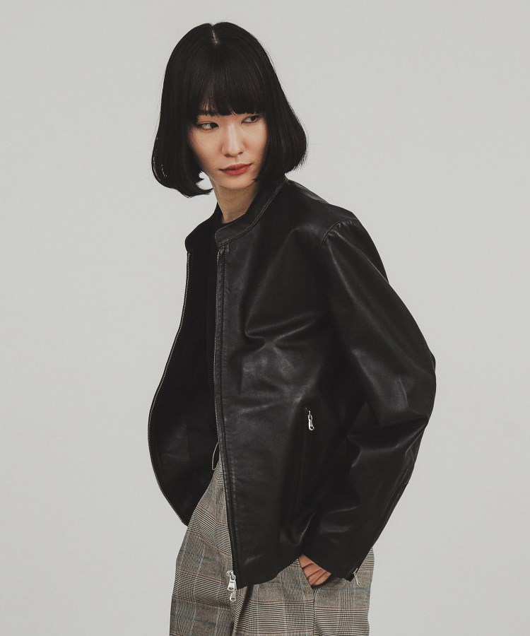 エイソス Schott シングルライダース SCHOTT ブラック USA製 本革