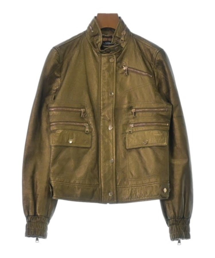 D&G ライダースジャケット ラムレザー ジャケット サイズ46 ドルガバ