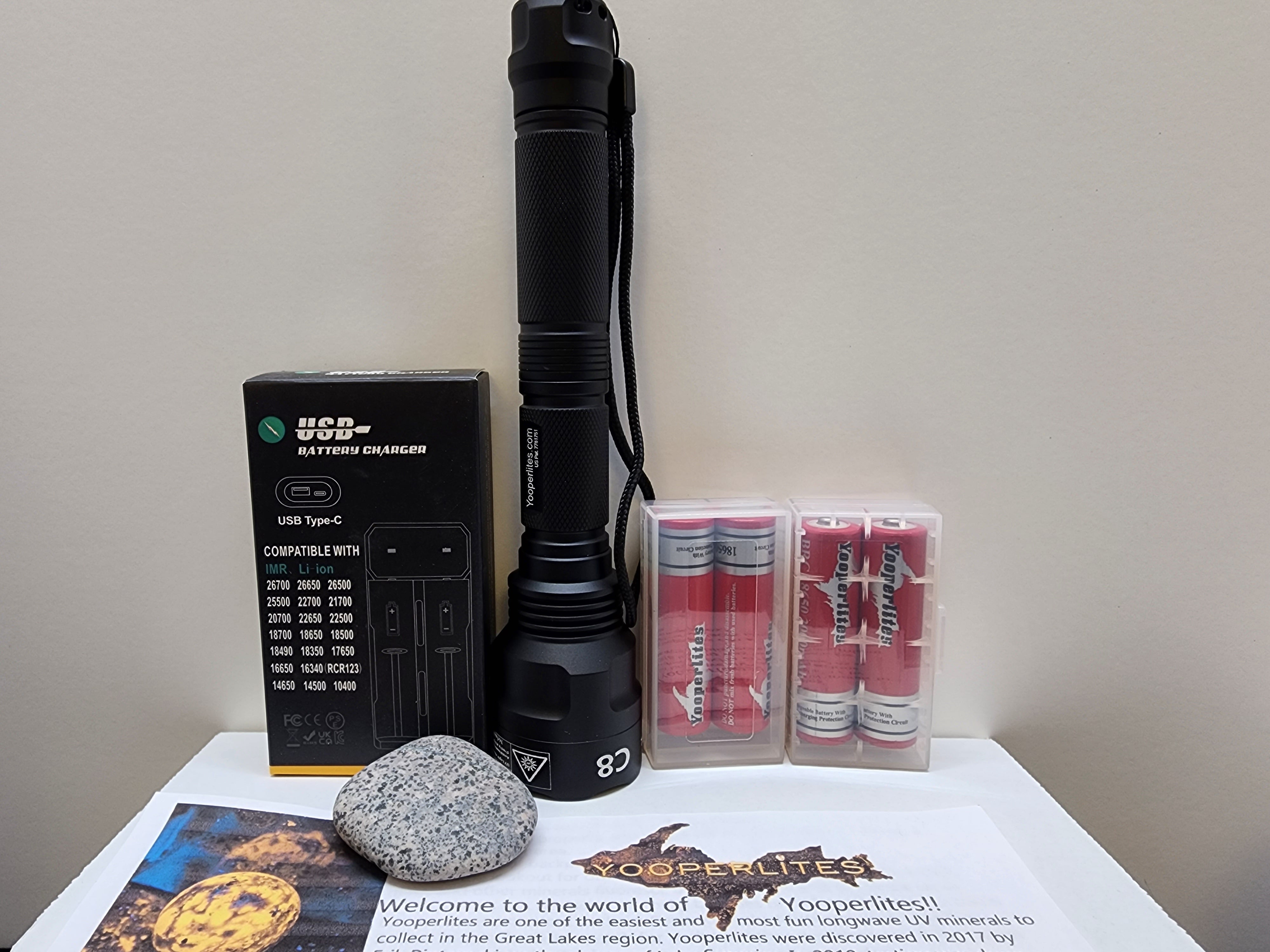 C8 Convoy Longwave 365nm Filtered UV Flashlight - Yooperlite