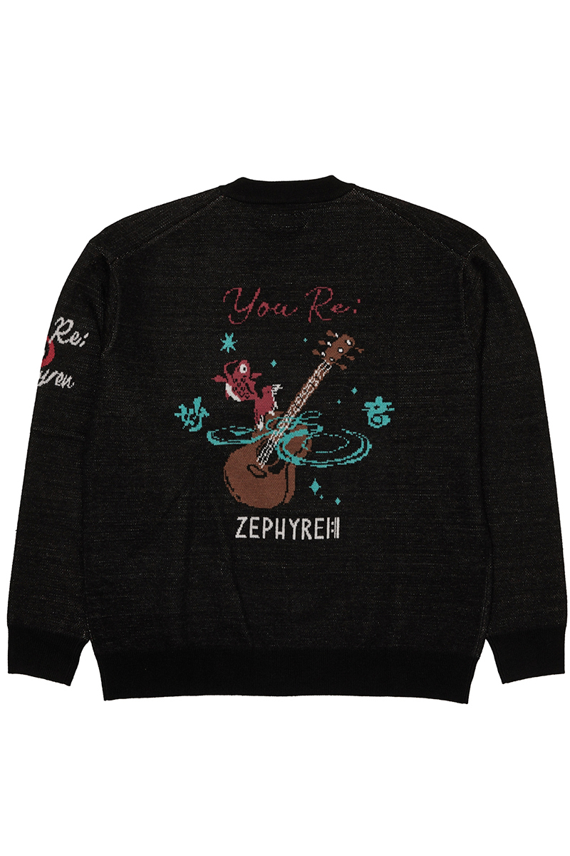 Zephyren Online Store / 優里xZEPHYREN -Betelgeuse- JACQUARD KNIT BLACK