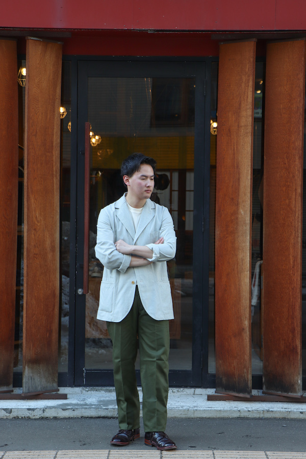 ANATOMICA SAPPORO ONLINE STORE / CHINOⅡ / HERRING BONE TWILL / OLIVE