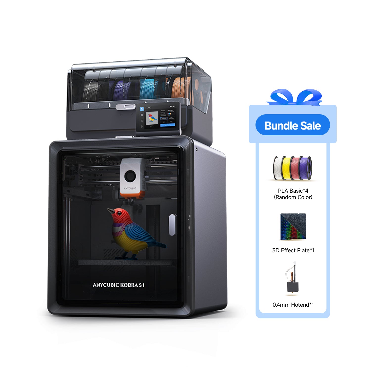 Kobra S1 Combo – High-Speed 4-Color 3D Printer for Fast Creation