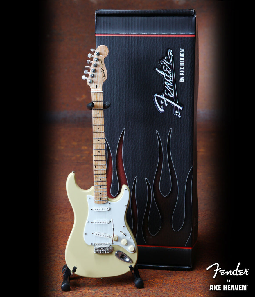Cream Fender™ Strat™ Miniature Guitar Replica - Officially
