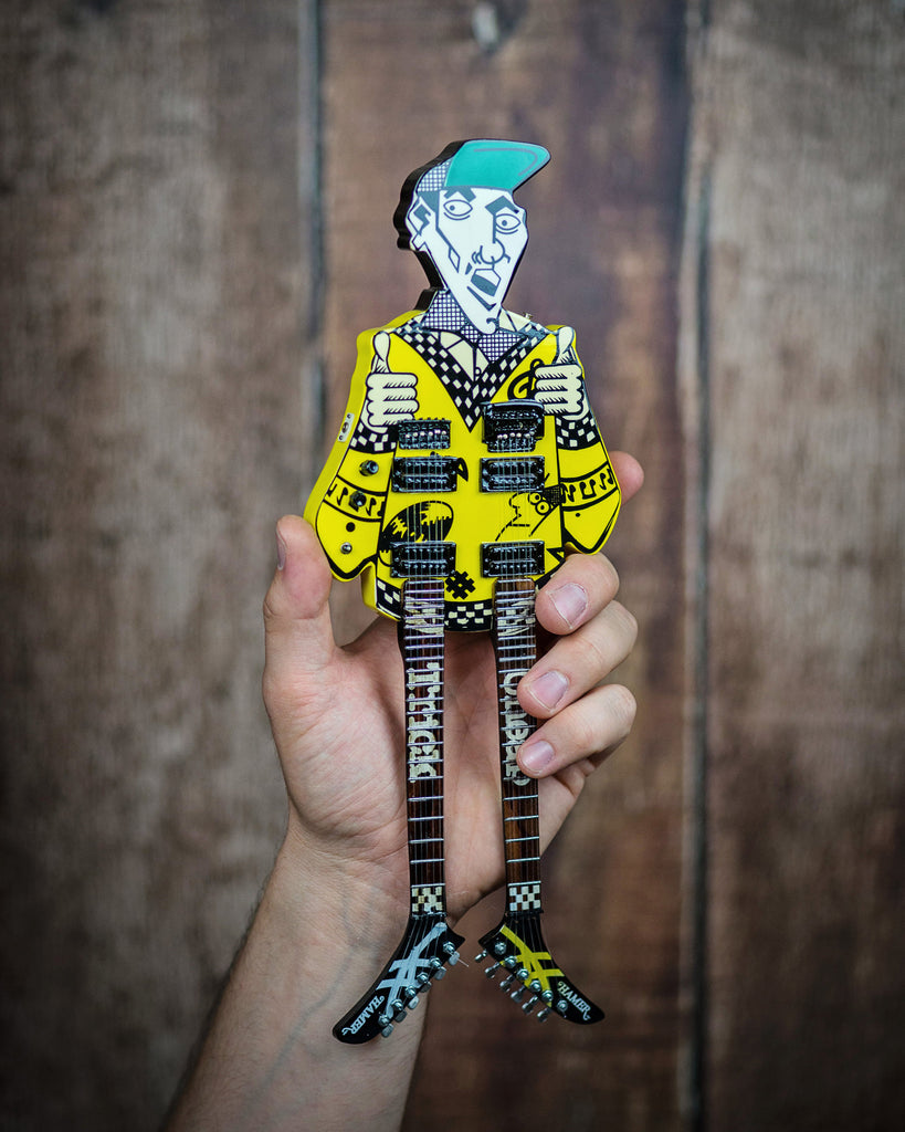 RICK NIELSEN™ Uncle Dick Doubleneck Mini Guitar Replica