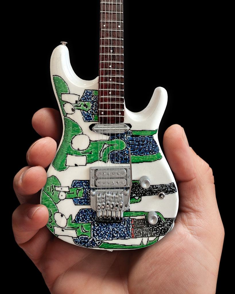 Joe Satriani Original Alien Art Miniature Guitar Replica