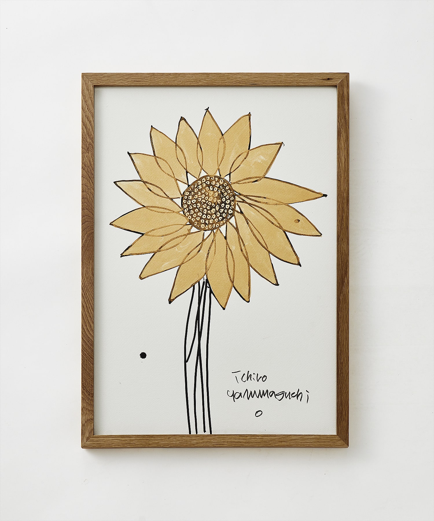 山口一郎さん 原画 ひまわり 販売済み 山口一郎さん ポストカード 原画