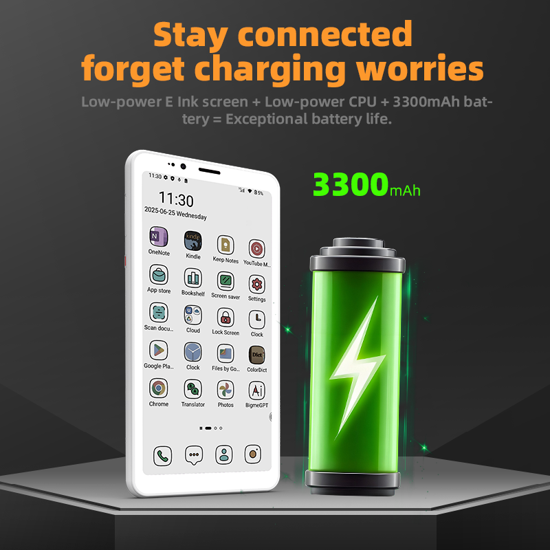 Bigme 4G color ePaper smartphone Hibreak S with Android 14 OS